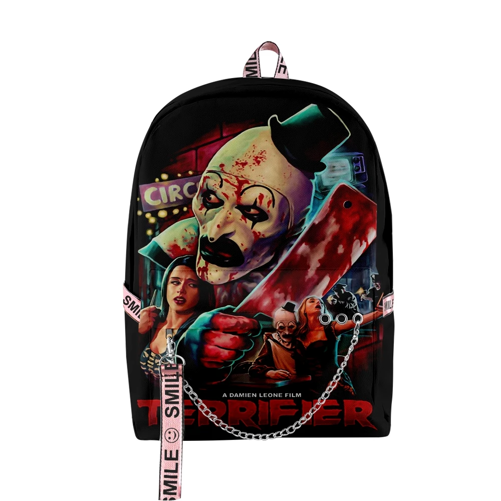 

Terrifier Everybody Loves A Clown Backpacks 2023 Classic Zipper Backpacks Fashion Rucksack Harajuku Schoolbag Unique Travel Bag