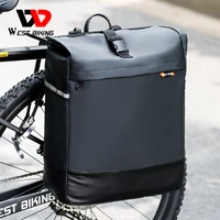 West Biking 30l große Kapazität Fahrrad tasche wasserdichte reflektierende Fahrrads itz tasche Gepäckträger MTB Rennrad Kofferraum tasche