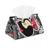 Custom Vintage Quino Comic Mafalda Facial Tissue Box Cover Rectangular Cartoon Mang PU Leather Tissue Box Holder for Car Toilet 1