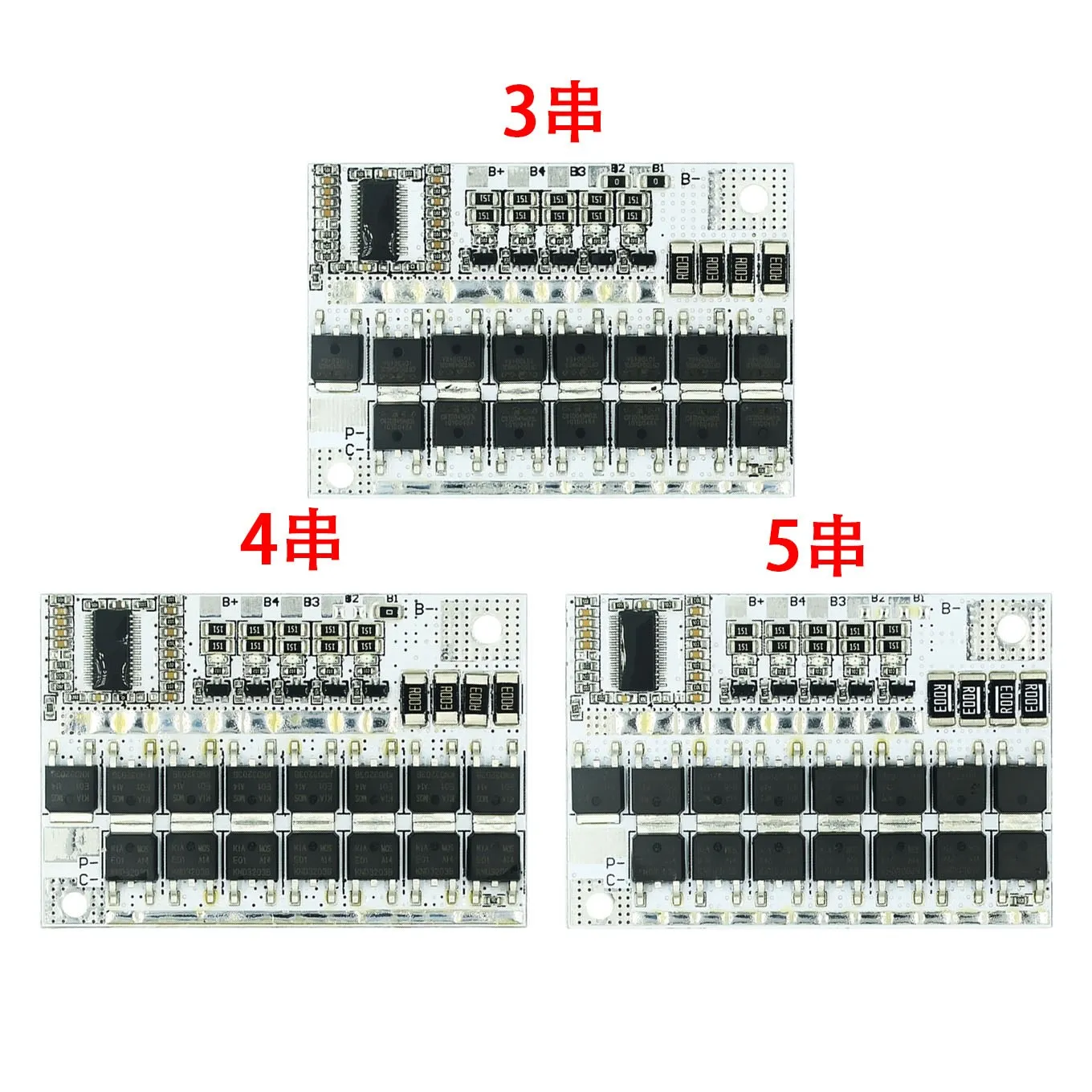 Scheda di Protezione Batteria al Litio 3S 4S 5S 3.2V 3.7V BMS 12V 21V 100A Li-ion LMO Ternaria con Bilanciamento di Carica per Li-POLYMER