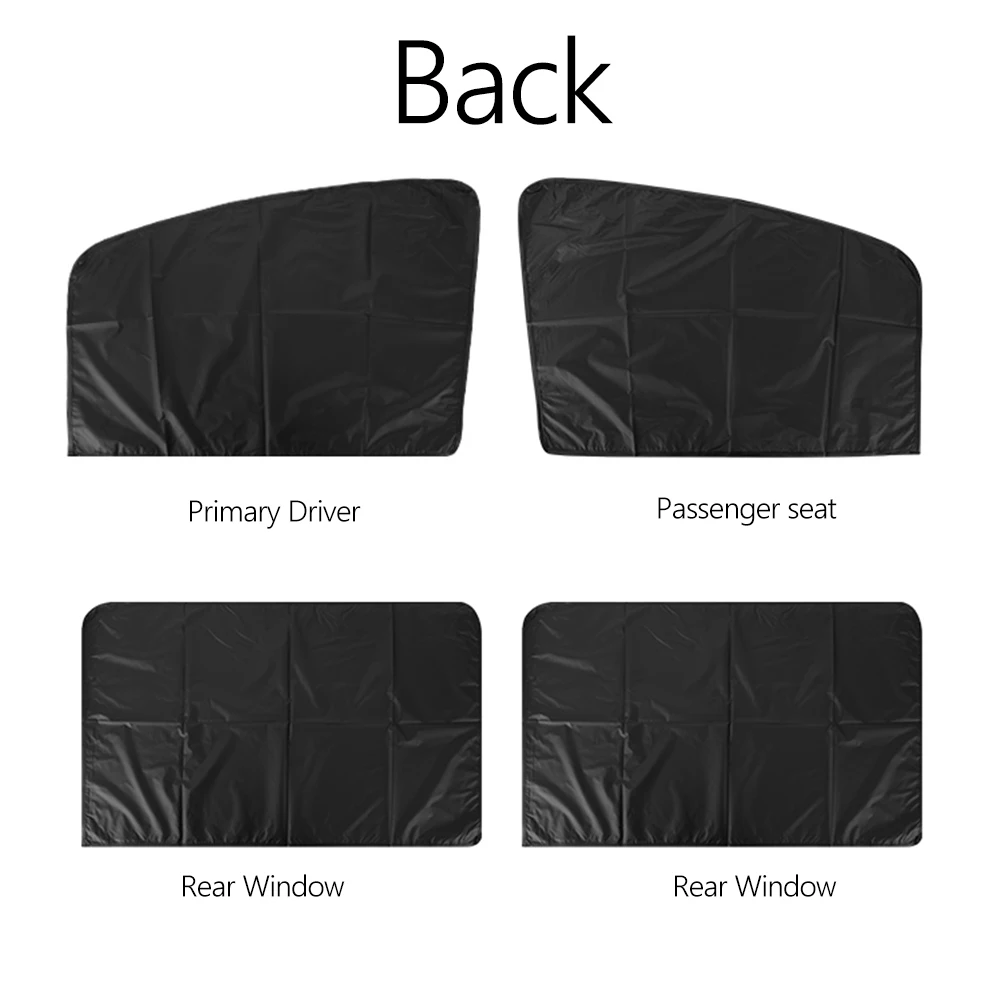 Black Car Side Window Shades Summer Heat Insulation