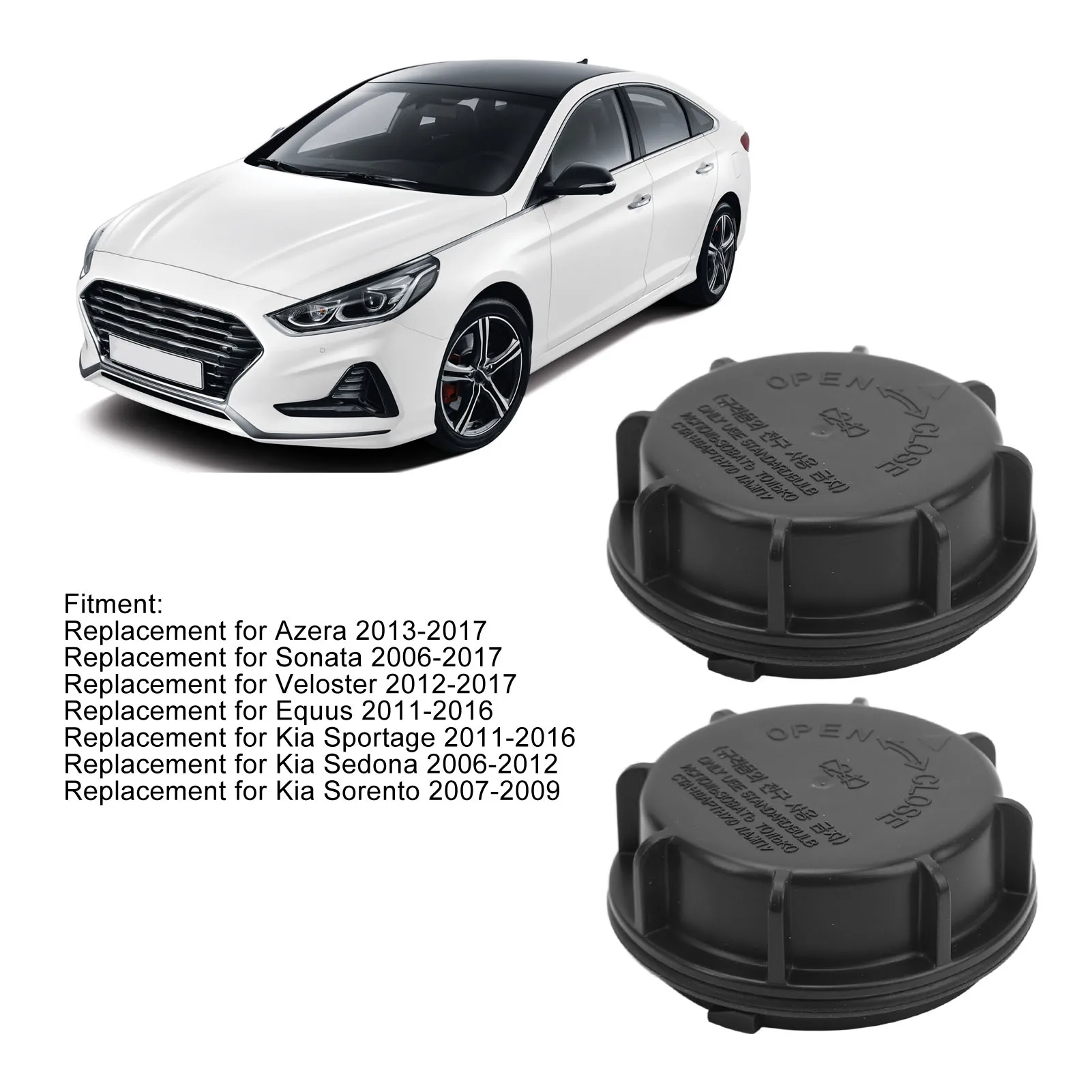 Headlight Dust Cap 2Pcs Head Lamp Dust Cover ABS 921402D000 Replacement For Kia Sportage Sedona Sorento For Hyundai Sonata headlight dust cover headlight cover headlight lens cover