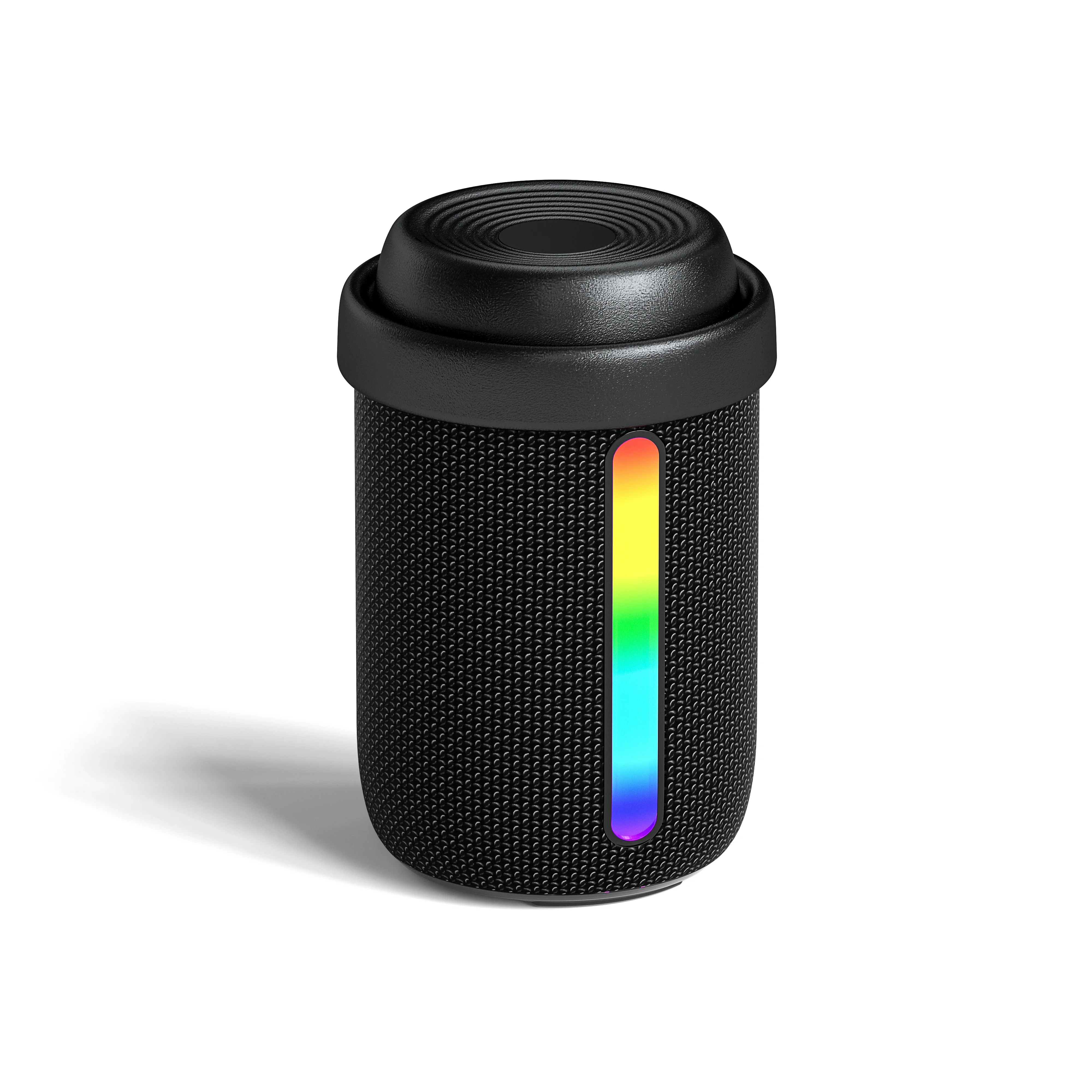 Rockmia Mini Portable RGB Speaker Bluetooth 5.3 6W Powerfual Bass EBS-706 Volume Knob Control TF Type C 1200Mah Long Lif