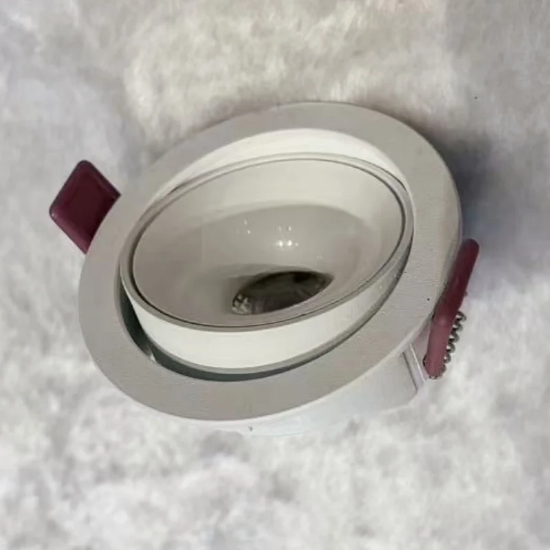 Ultra thin 3CM anti glare spotlight COB embedded concealed ceiling light adjustable LED household lighting fixture