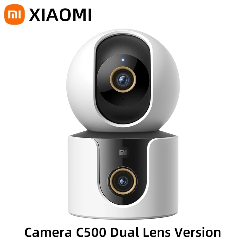 กล้องวงจรปิด Xiaomi Smart Camera C500 รุ่นเลนส์คู่ ความละเอียด 4MP หมุนได้ 360 องศา °   ระบบตรวจจับ AI ภาพสีเต็มรูปแบบ มองเห็นในเวลากลางคืน WiFi 6 แอป Mi Home 1