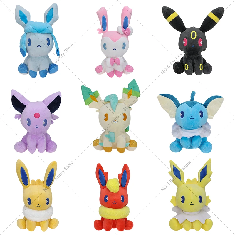 

New Eevee Plush Toy Anime Pokemon Figures Kawaii Umbreon Vaporeon Flareon Jolteon Glaceon Leafeon Sylveon Espeon Stuffed Doll