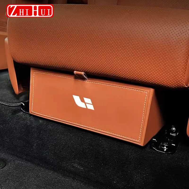 

For Li Lixiang L8 L9 2022 2023 Car Storage Box Under the Second Row Seats Storage Organization of Artifacts Drawer Accessories