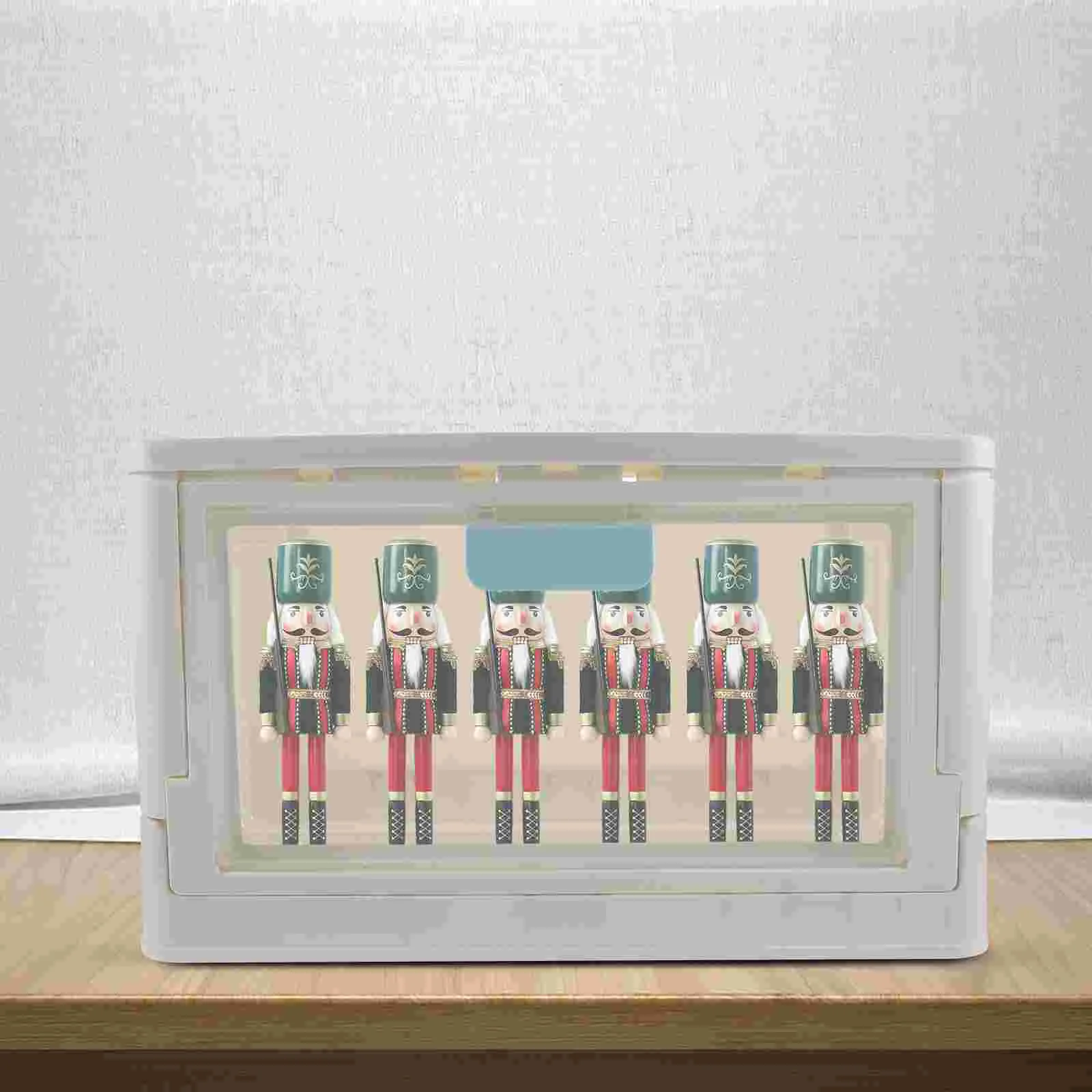 

Household Single and Double Door Plastic Storage Cabinet Blue) Bins with Lids Container Pp Folding Crate