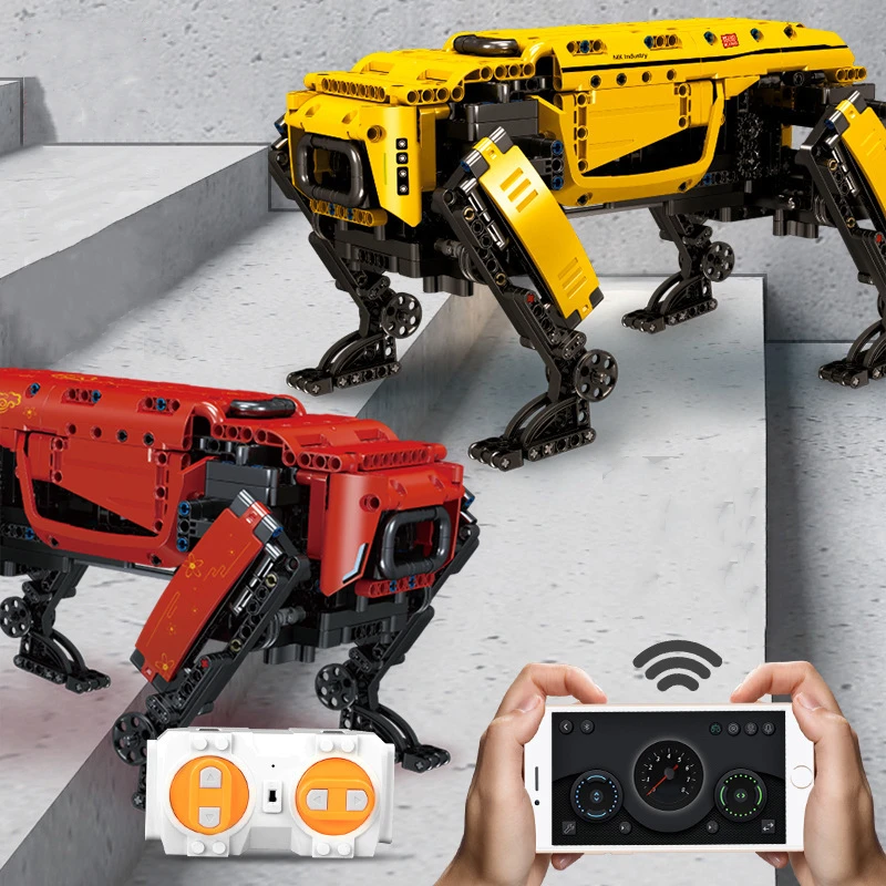 

NEW IN STOCK MK Dynamics APP Remote Control Robot Dog Technology MOC Compatible MOC Building Blocks Bricks Toys