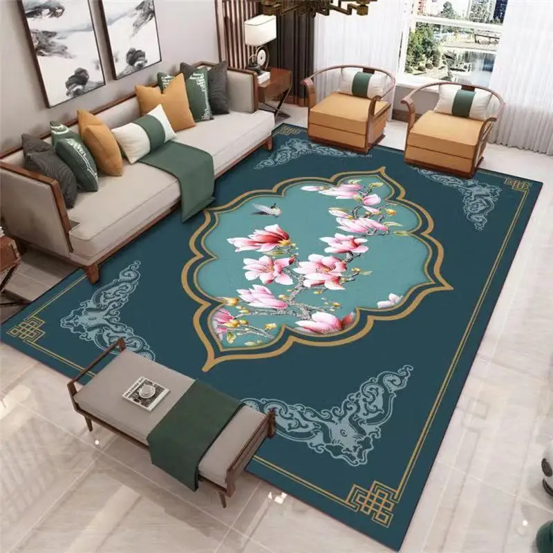 Floor mat coffee mat shaggy rugs 40*60CM modern new Chinese crystal velvet living room coffee table blanket simple light European Chinese wind sand mat