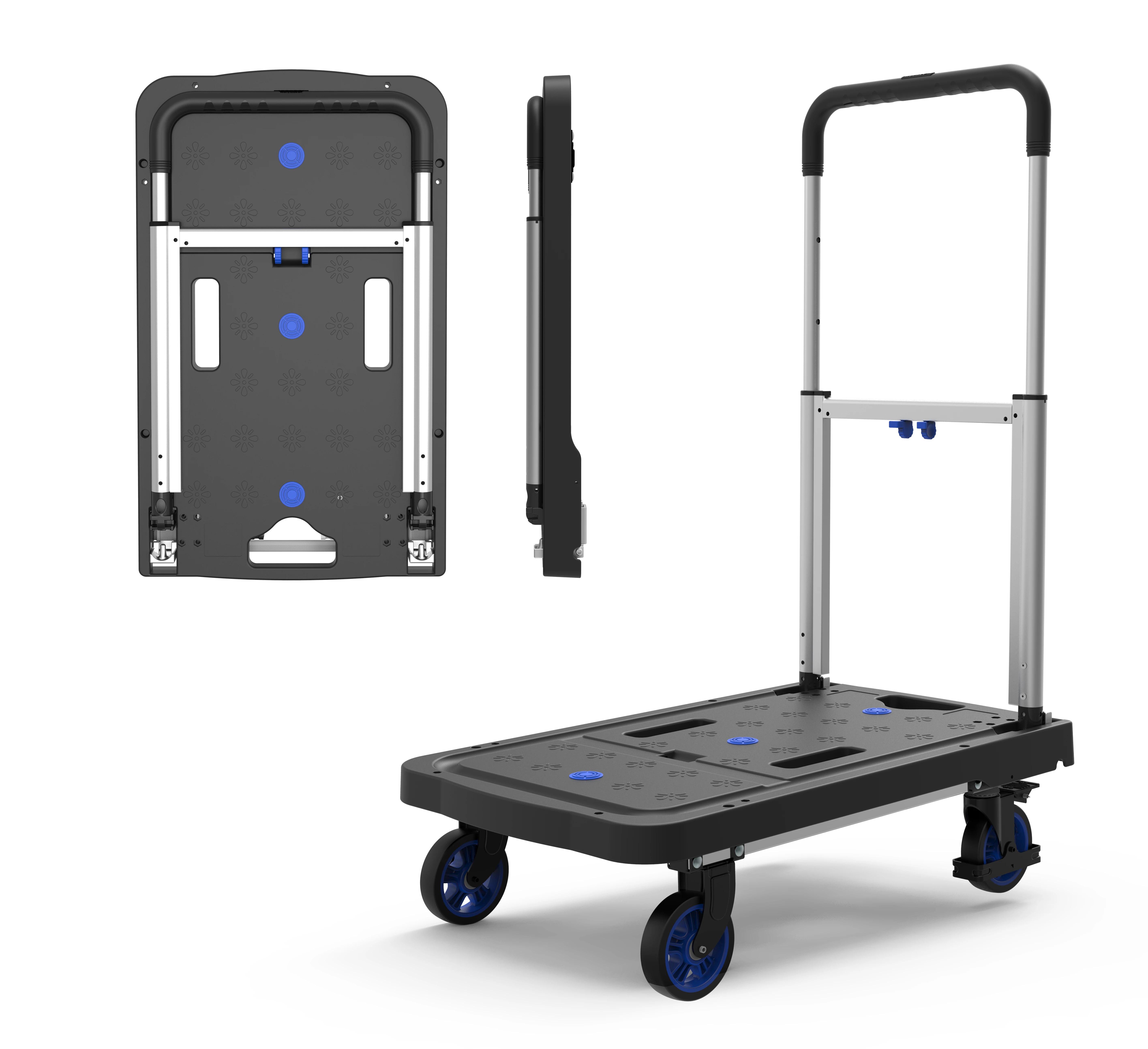 

Main Platform Handtruck Patent Folding Aluminum Frame 300lb