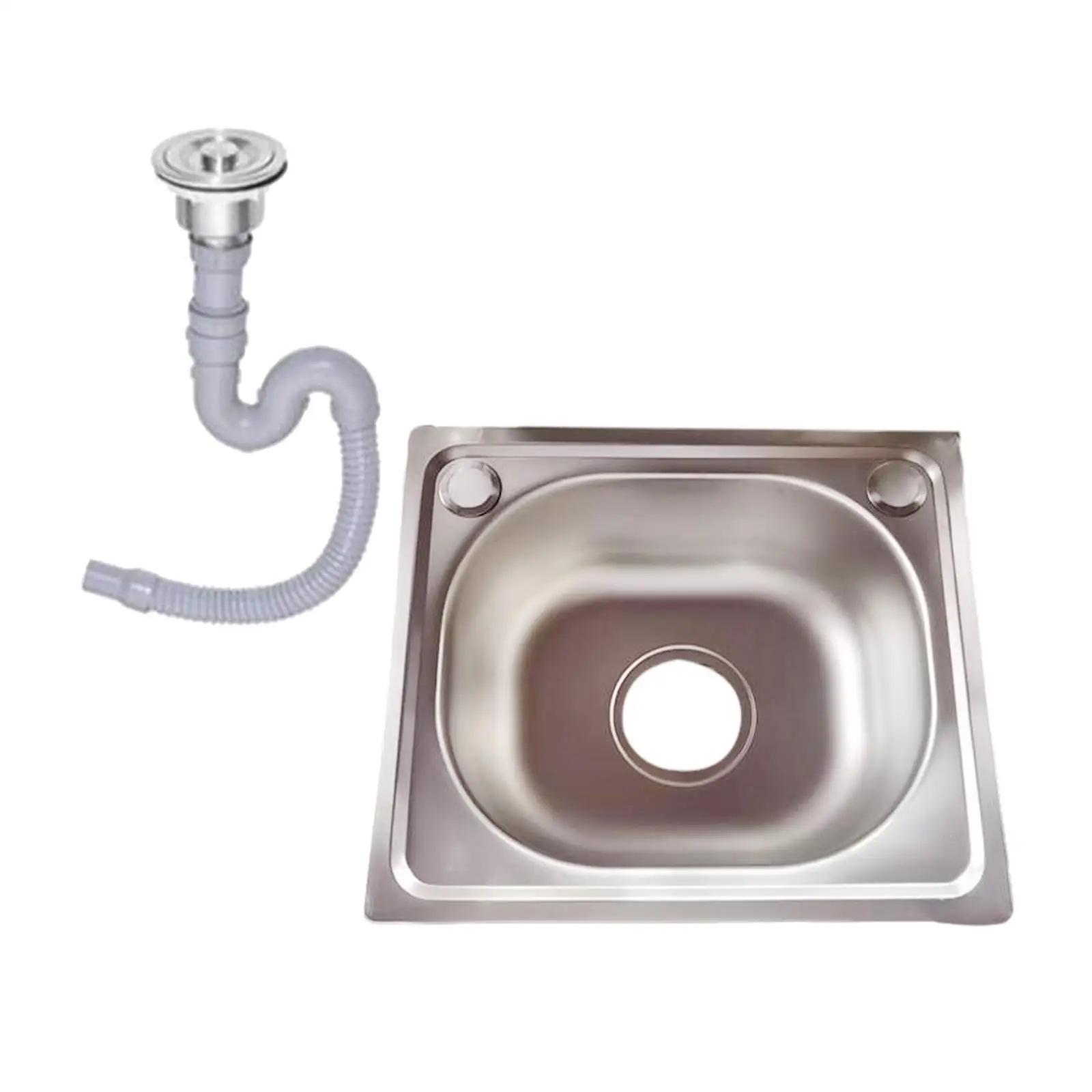 Topmount Stainless Steel Kitchen Sink Quickly Drainage Rustproof Heavy Duty with
