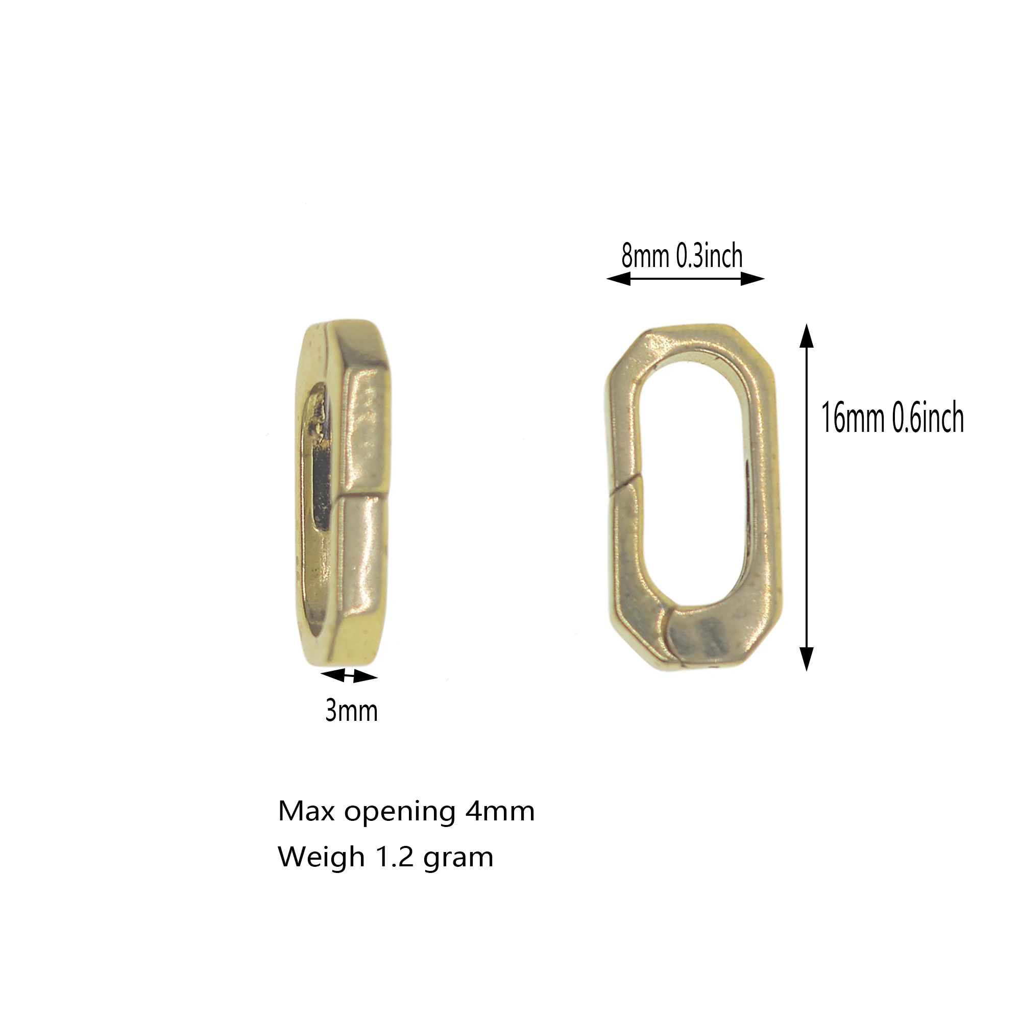 9090 Logo Carabiner③ Titanium Small Carabiner Clip With Rotational D Shape Key