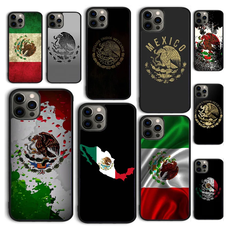 Autumu mexico flag mexicanos Phone Case Cover for iPhone 15 12 mini X XS XR 11 13 14 Pro Max SE 2020 Apple 6S 7 8 Plus Coque
