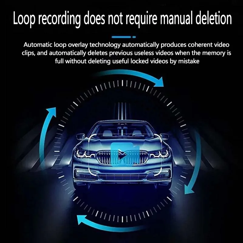 NEW 1080P HD Dash Camera Loop Recording Car Vehicle DVR Video Recorder Dashcam Night Vision 24h Parking Monitor G-sensor