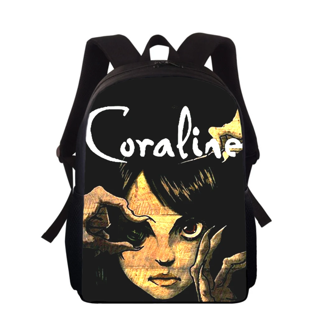 Coraline the Secret Door 15” 3D Print Kids Backpack Primary School Bags for Boys Girls Back Pack Students School Book Bags