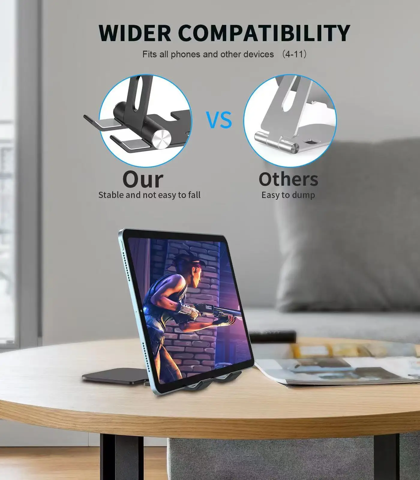 Phone Holder Stand for iPhone 16 15 Pro Mx  Xiaomi mi 9 Metal Phone Holder Foldable Mobile Phone Stand Desk For iPhone Samsung