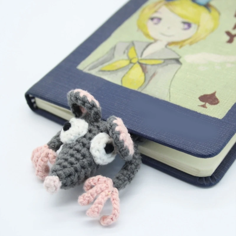 

Cartoon Animal Bookmarks Crochet Animal Bookmarks Lovely Bookmarks for Reading Present Christmas Stocking Bookmarks Gift