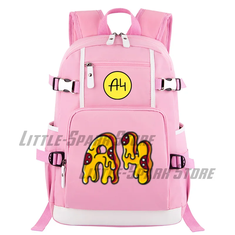 

Cartoon Pink а4 мерч Lamba School Bags Пицца А4 For Teenager Children Laptop Backpack girl Student Book Bag Mochila Travel Bag
