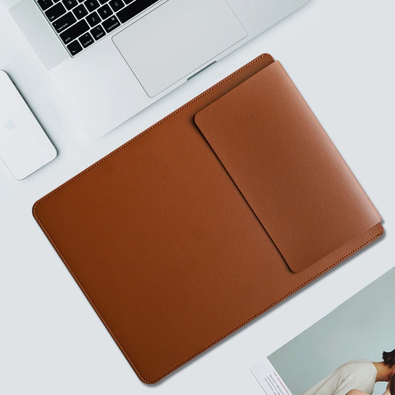 13 14 15 16 Inches High Capacity Laptop Four-Color Bag Cover PU Leather Sleeve Case For Ipad Laptop Fashion Leather Cover