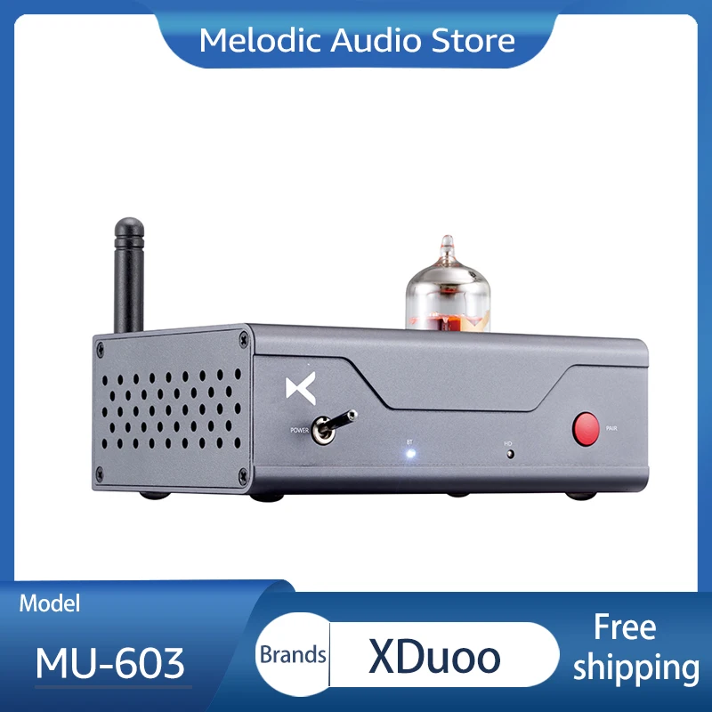 

xDuoo mu603 MU-603 HIFI desktop Bluetooth 5.1 receiver decoder DAC ES9018K2M tube preamplifier AMP