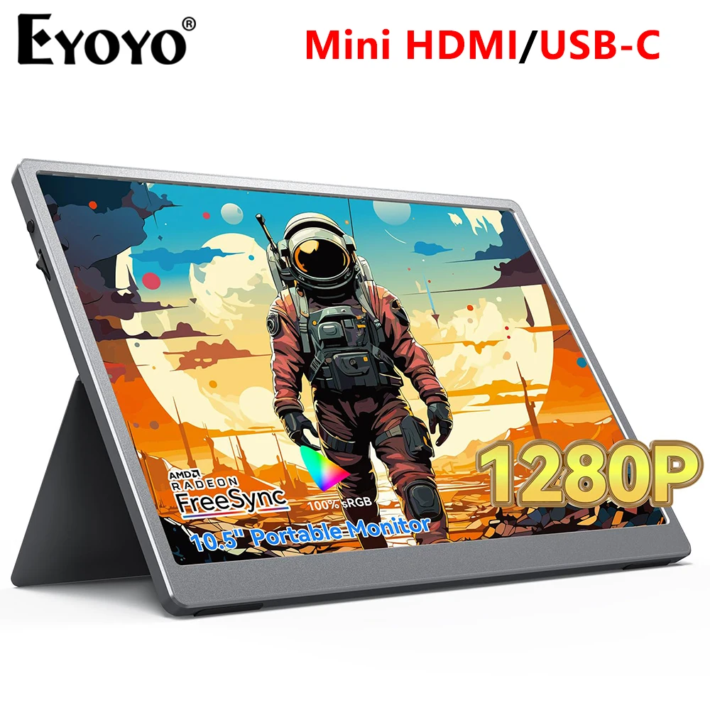 Eyoyo Portable Travel Monitor 10.5 Inch 1920x1280P 100%sRGB