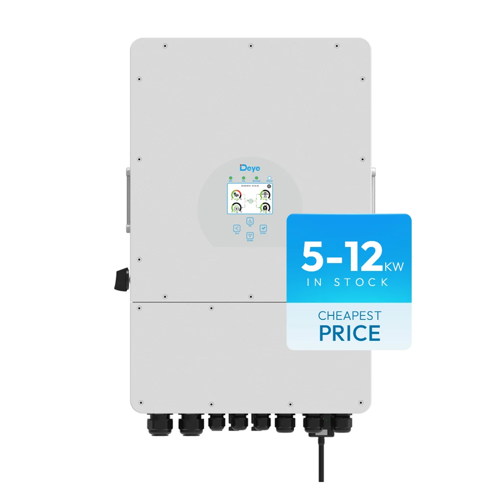 In Magazzino Ningbo Deye Sun-12K-Sg04Lp3-Eu 3 Fasi 12Kw Magazzino Tedesco Deye Hybrid 12Kw Eu Inverter Solare Pronto Per La Spedizione