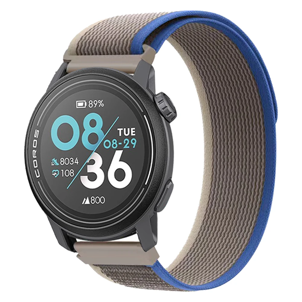 Braided Breathable Elastic Nylon Watch Band, 20mm/22mm Strap