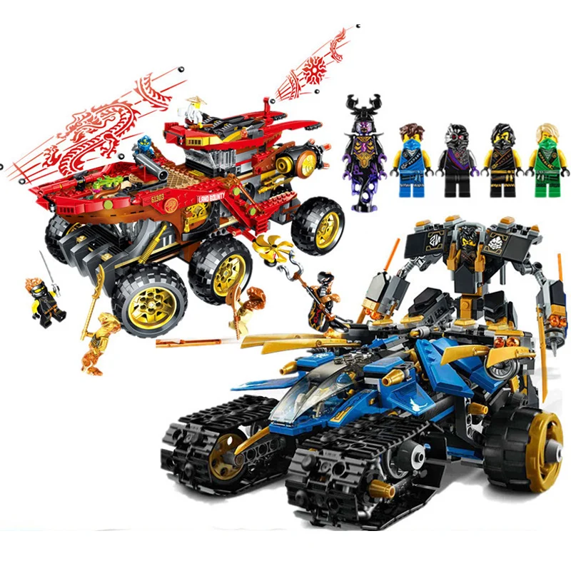 Ninjagoes Thunder Raider Land Bounty совместимый 71699 70677 ниндзя строительные блоки кирпичи
