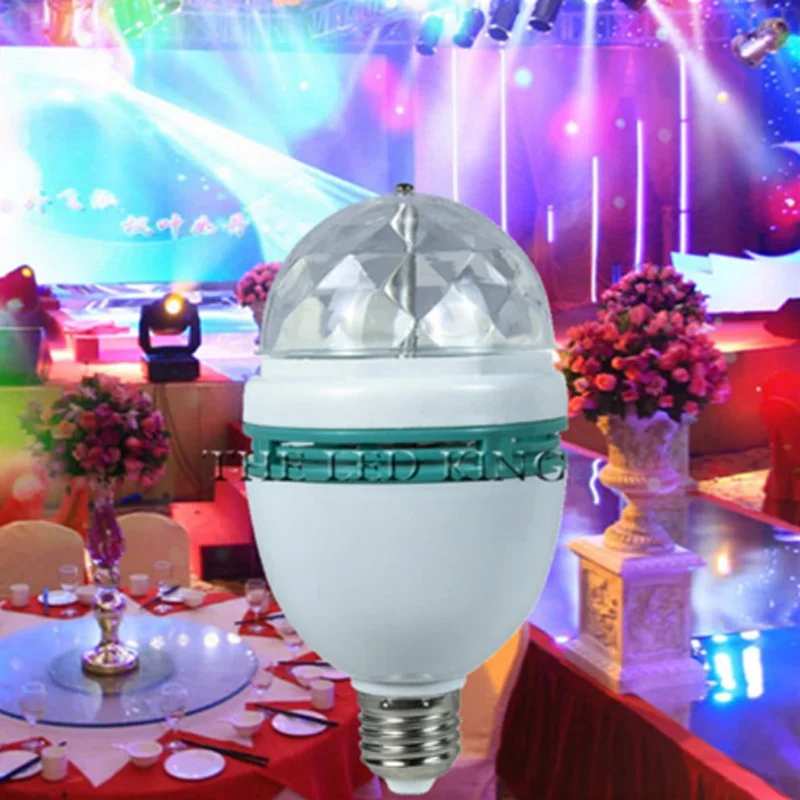 YATOSEEN Ampoule Disco, E27 Lampe Multicolore Rotative RGB LED