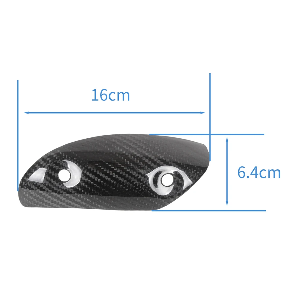 Motorcycle Carbon Fiber Exhaust Cover Heat Shield Collector for DUCATI Diavel 2010 2011 2012 2013 2014 2015