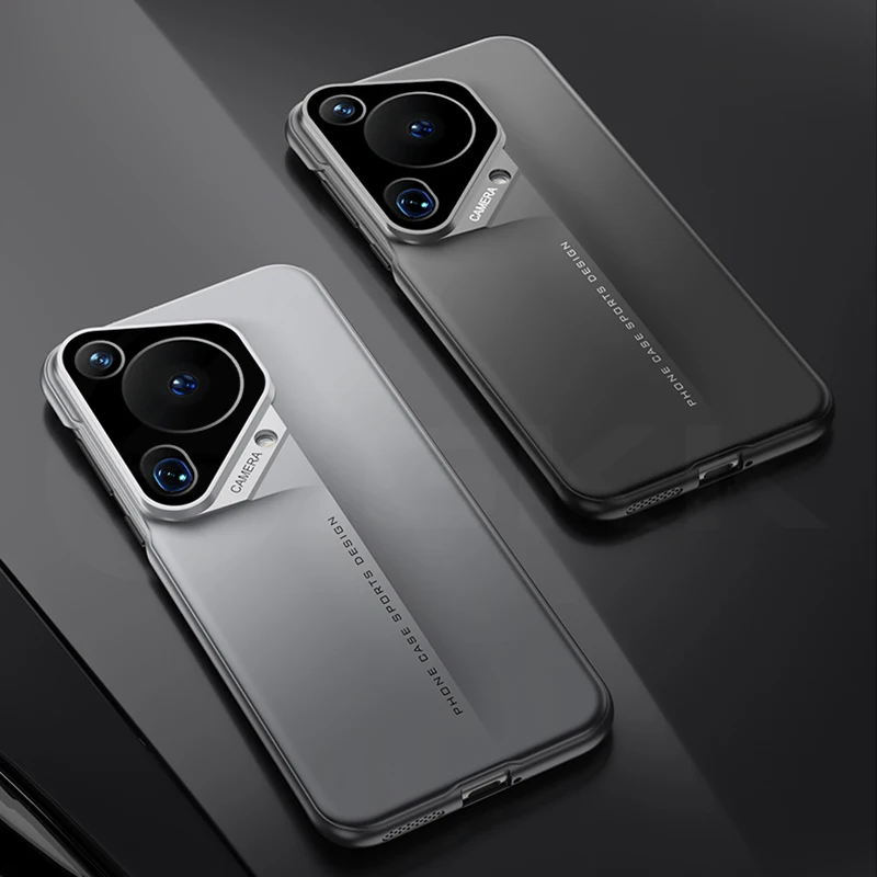 Luxury Blade Armor Plastic Case For Huawei Pura P70 Ultra Pro + Camera Protectiv