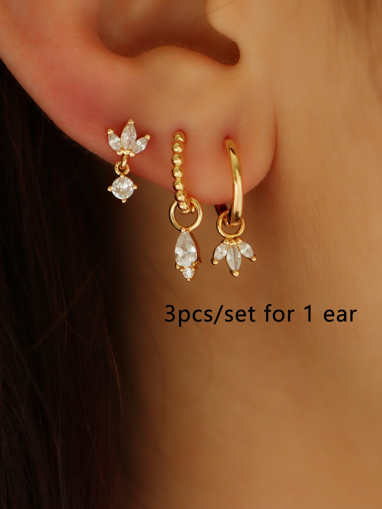 Retro Fashion Cube Earrings Womens Party Date Wedding Jewelry