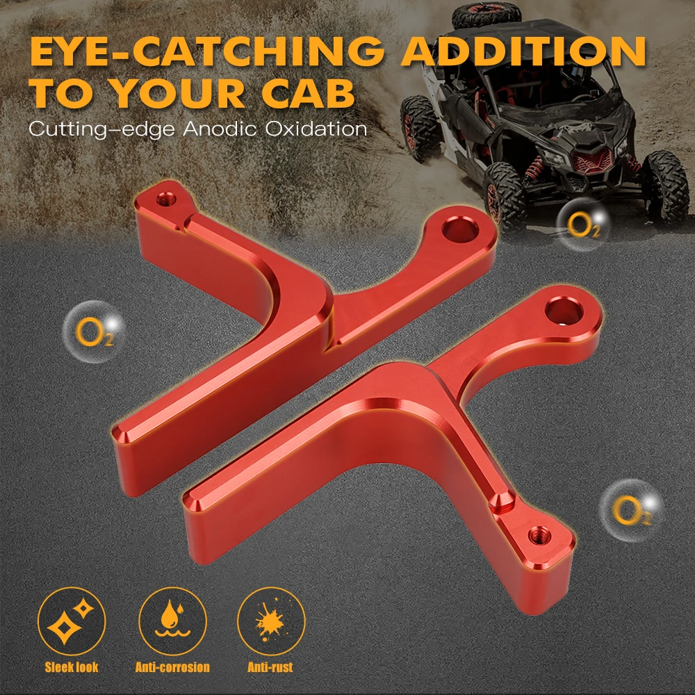 NICECNC Can-Am Maverick X3 Max R 4x4 XDS XMR XRC XRS 터보 DPS 2017 2022 알루미늄 도어 핸들 세트, 왼쪽 오른쪽 X3 UTV