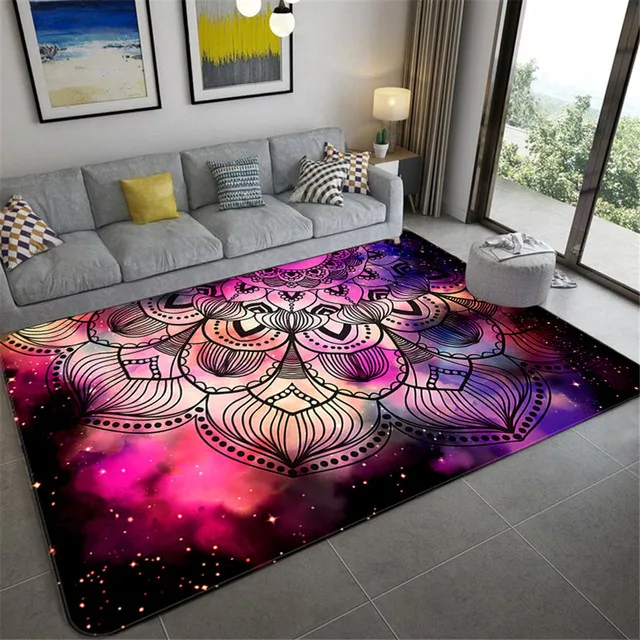 Colorful Boho Mandala Floral Carpet for Living Room Home Decor Sofa Table Large Area Rugs Bedroom Hallway Floor Mat Doormat