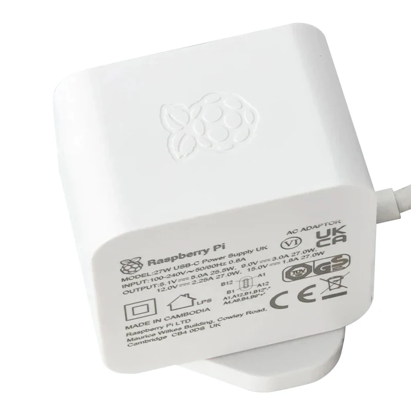 Рисунок 6 - Официальный блок питания Raspberry Pi 27 Вт USB-C