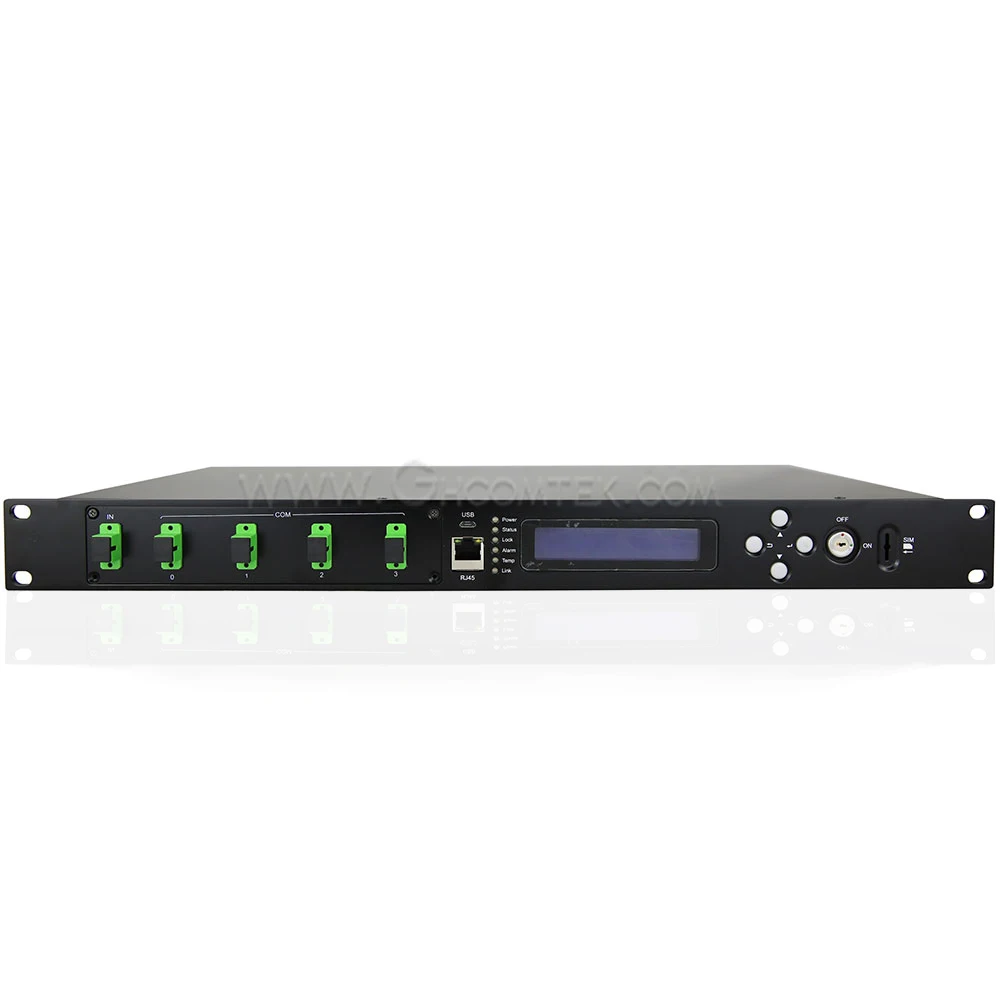 4 Port 23 Fiber Optical Amplifier PON EDFA Multi-Port Power Out Single Power Supply