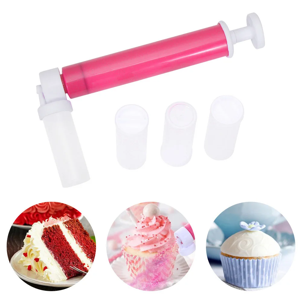 Manual Airbrush for Cakes Glitter Decorating Tools, Cake Coloring Duster  Multifunction Plastic Cake Coloring Sprayer for Baking Desserts Cupcakes