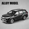 1:32 Toyota Highlander 2023 SUV Alloy Die Cast Toy Car Model Sound and Light Pull Back Children's Toy Collectibles Birthday Gift 4