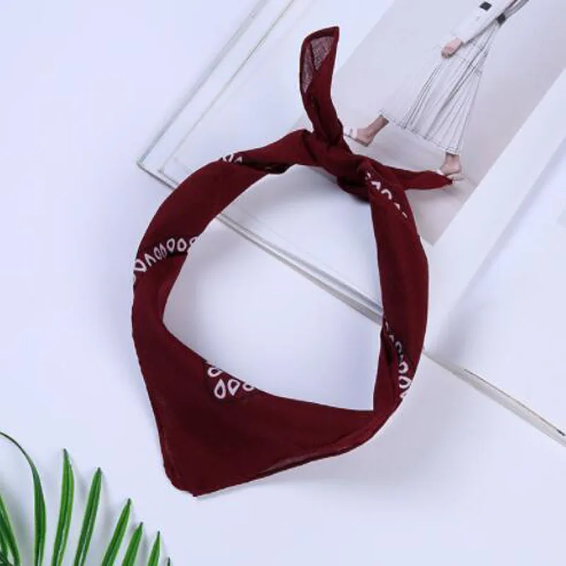 55cm heiße Hip Hop Cashew Blumen gedruckt Bandana Mann Frauen Mode Outdoor Stirnbänder Amöben Schals hochwertige Haarschmuck