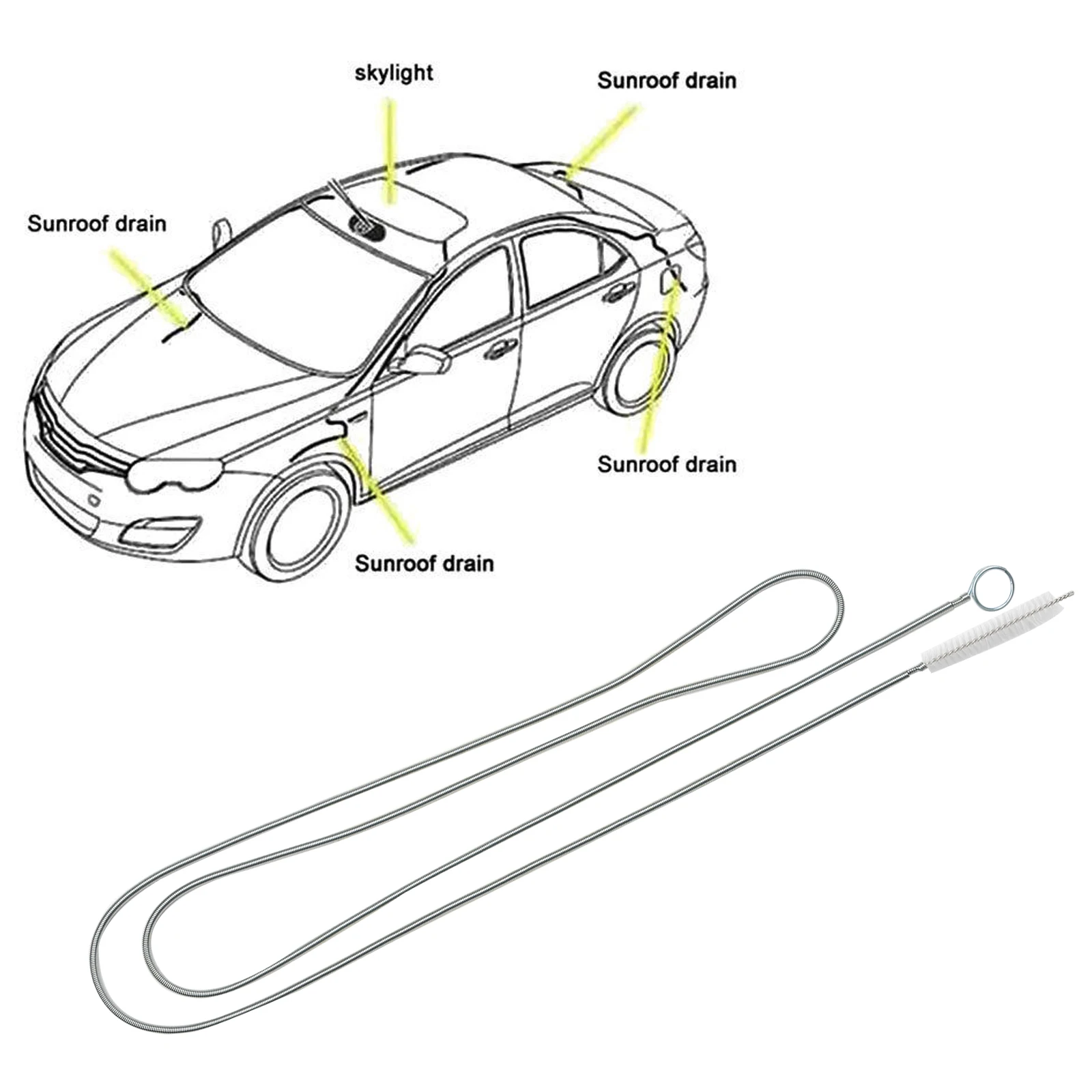 Auto ablauf Bagger Schiebedach Reinigung Bürste Werkzeug Zubehör für Tesla  Modell 3 Modell Modell x Modell y Roadster - AliExpress