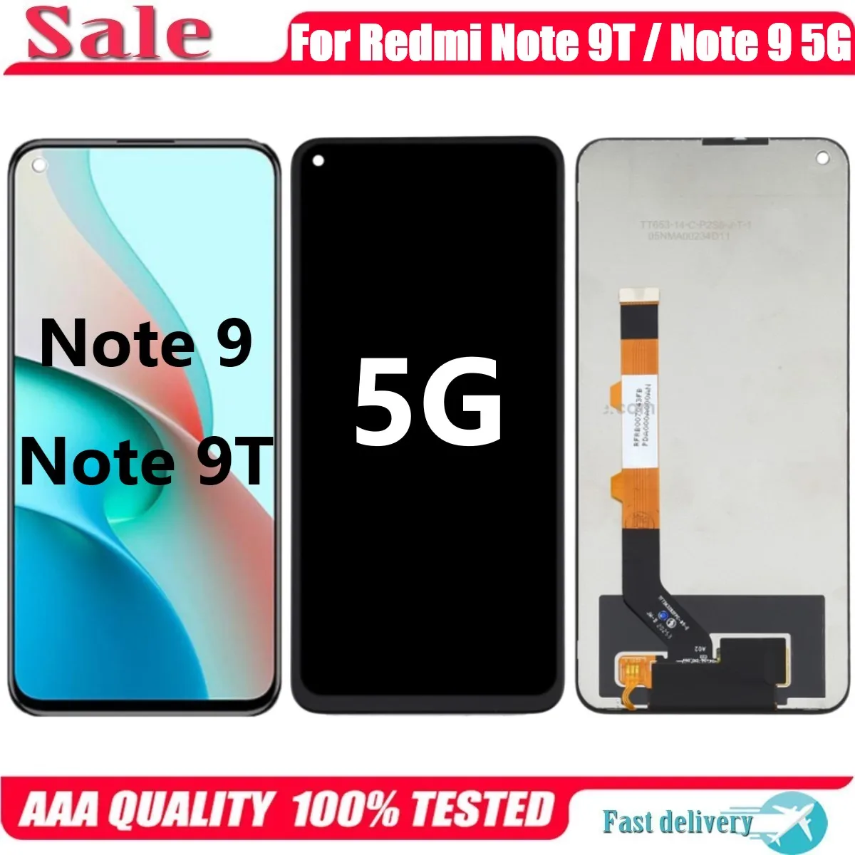 

For Xiaomi Redmi Note 9 9T 5G M2007J22C M2007J22G LCD Display Touch Screen Digitizer Assembly