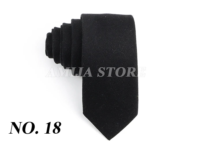 Einfarbig Leinen Krawatte Männer Frauen 6 cm Dünne Dünne Krawatte Rot Blau Rosa Schwarz Krawatte Casual Hochzeit Party Smoking hemd Zubehör Gi – Detail 19