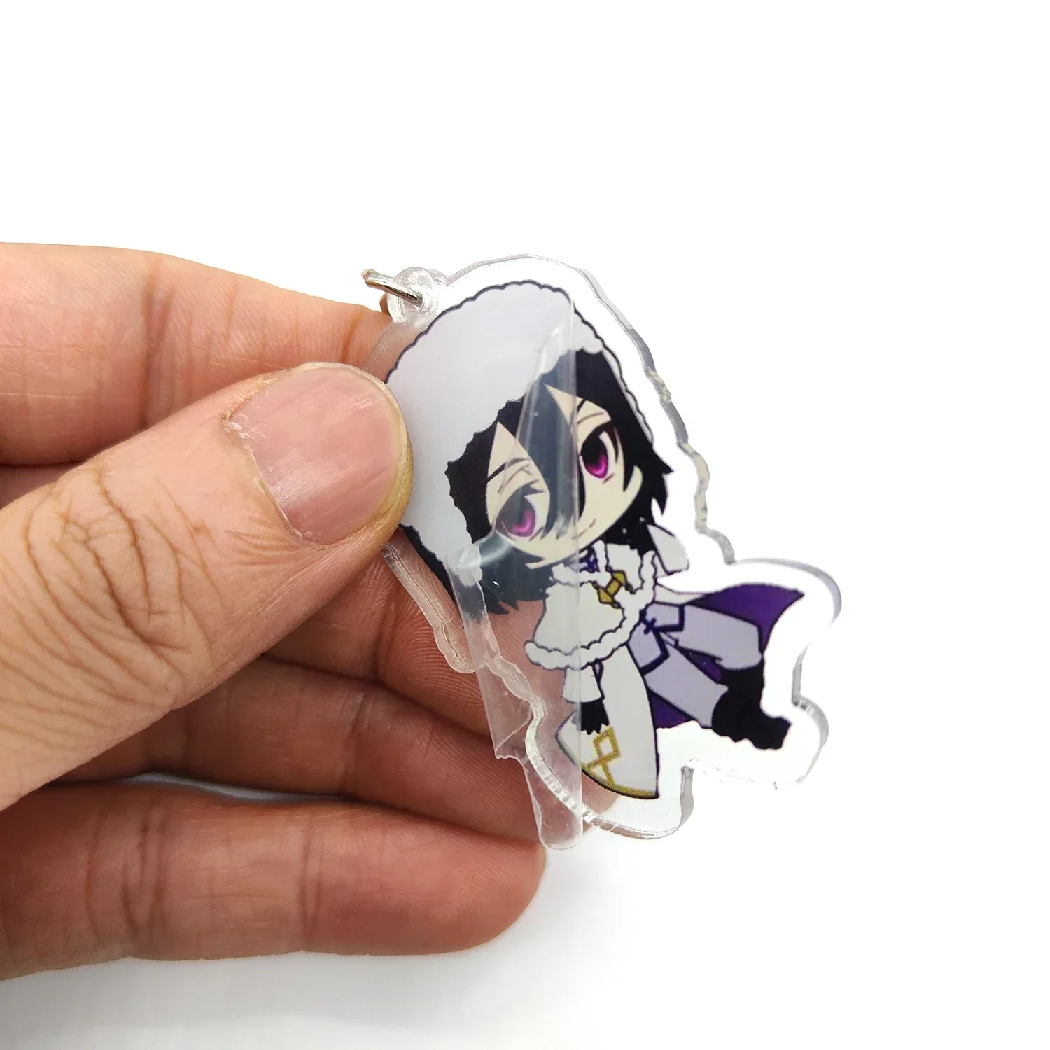 Anime Keychain Bungou Stray Dogs Atsushi Nakajima Dazai Key Chain Women Accessories Bag Pendant Key Ring Fans Gift