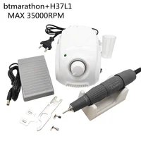 65W BT Marathon Champion 3 Control Box STRONG210 35K H37L1 H200 Electric Nail Drill Handpiece Manicure Machine Set Grinding Tool 1