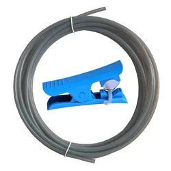 Enhanced PTFE Tubing with Free Cutter - 5M, 2.5mm ID x 4mm OD (5M Transparent Grey)