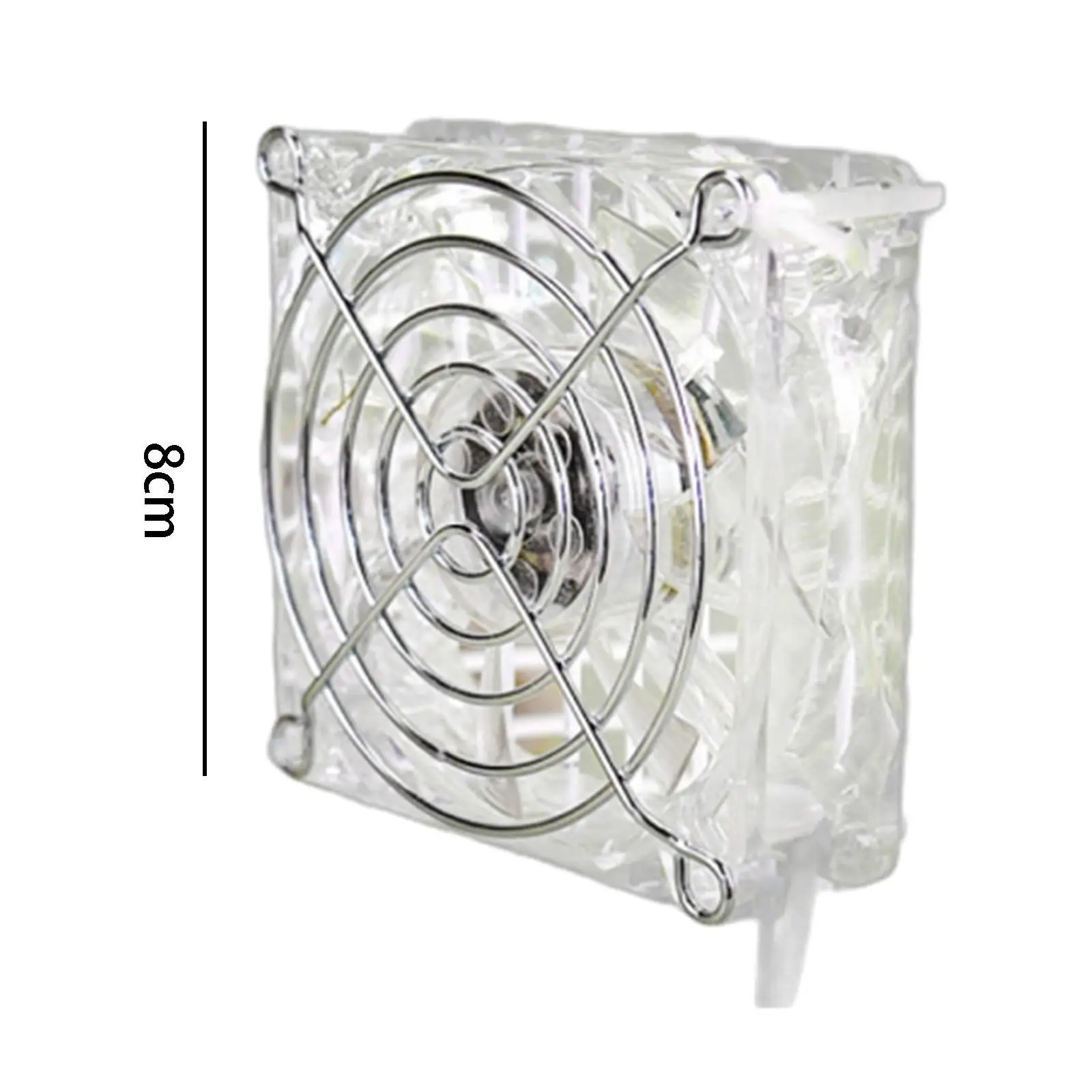 Hamster Cage Cooling Fan Acrylic Small Pet Cooling Fan to Keep Summer Cooling for Small Pet Rabbit Parrot Kittens Guinea Pig