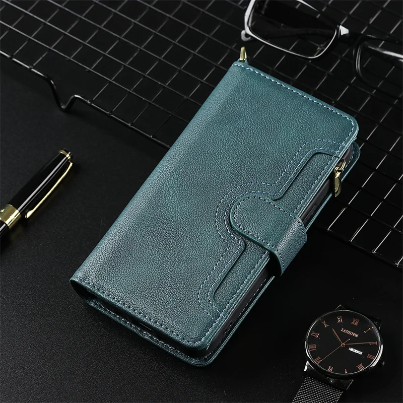 

For Blackview A100 Portable Zipper Bag Phone Case Blackview A90 OSCAL C20 Shockproof Multi-color Bag Phone Case