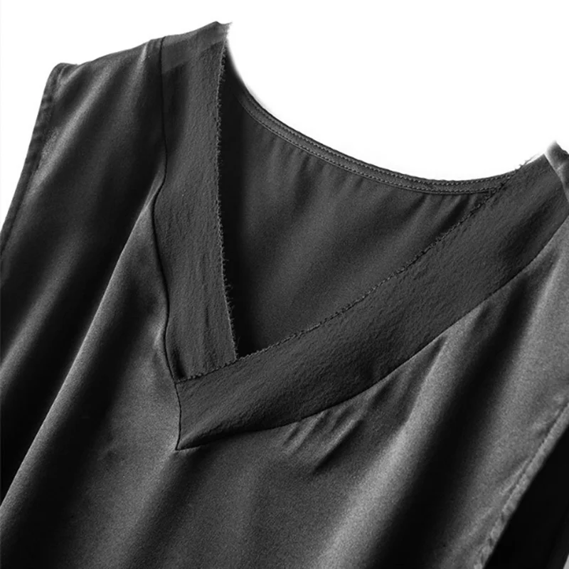 silk black sexy tank top womens tops for women fashion tanktop