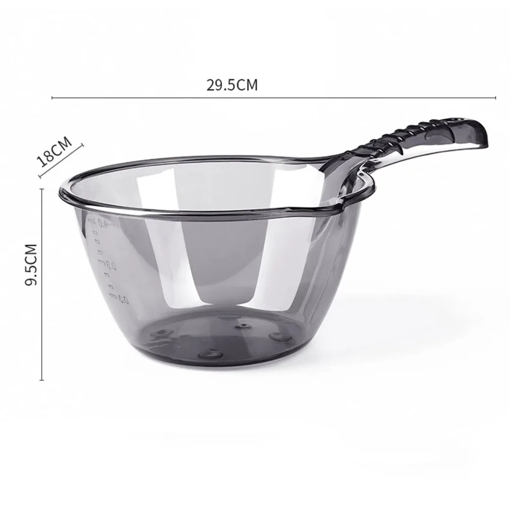 Durable Thickened Dipper Water Ladle Transparent Plastic Bathing Spoon Unbreakable Watering Flowers Spoon Kitchen Gadgets